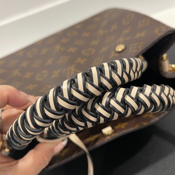 Louis Vuitton Montaigne BB Monogram Hand/Shoulder Bag Braided Handle (JB1212) - Picture 9 of 13